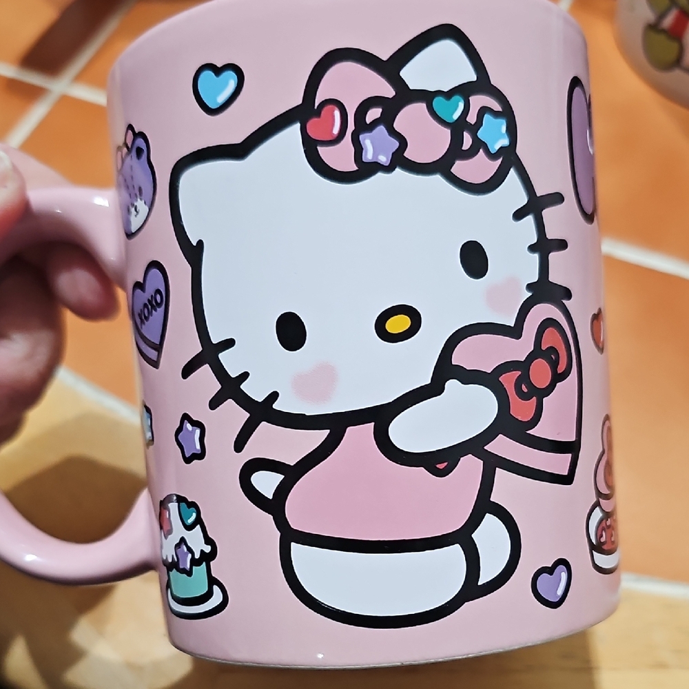 Hello Kitty Pink Mug with Cute Graphics